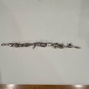 Silver Pandora Bracelet with Charms